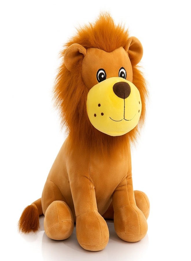 DTR Creation Cute Sitting Lion Soft Toy - 41cm | Big Size Plush Animal for Boys & Girls | Super Soft & Huggable Toy for Kids - Image 1